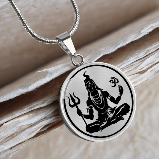 Custom Shiva Circle Necklace