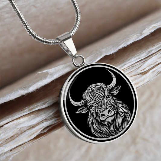 Custom Highland Cow Necklace2