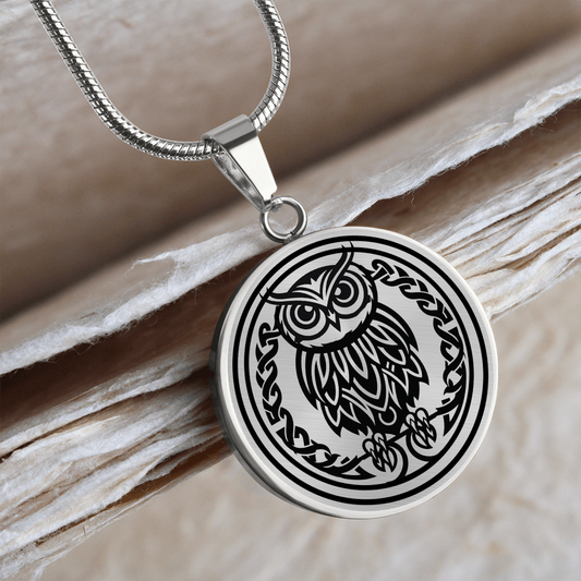 Custom Celtic Owl Necklace