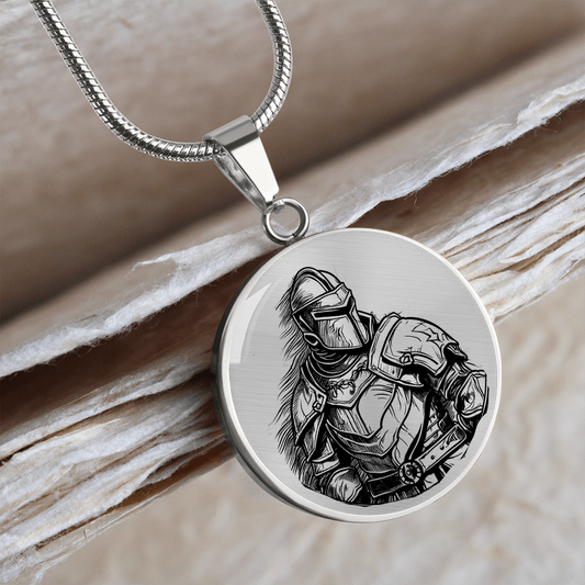 Custom Knight In Shining Armor Necklace