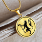 Custom Norway Lion Emblem Necklace
