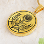 Custom Scottish Thistle Necklace