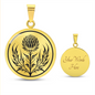 Custom Scottish Thistle Necklace