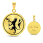 Custom Norway Lion Emblem Necklace