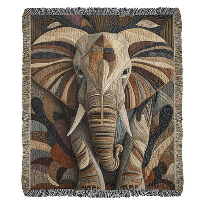 Bohemian Elephant Woven Blanket