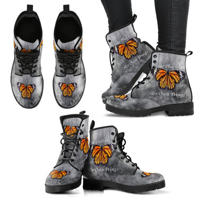 She Flies With Her Own Wings Premium Boots | woodation.myshopify.com