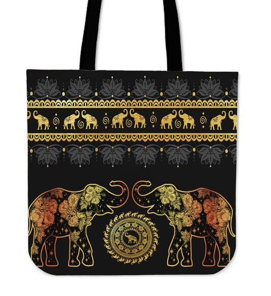 Golden Mandala Tote Bag | woodation.myshopify.com