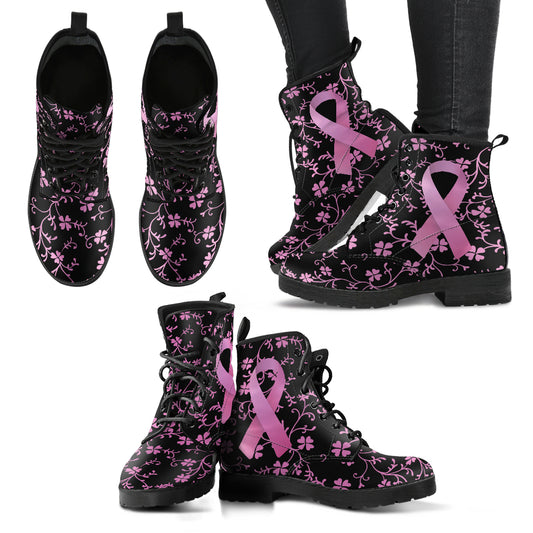 Breast Cancer Awareness Boots | woodation.myshopify.com