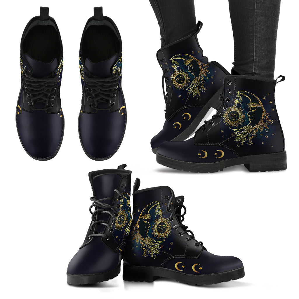 Sun And Moon Boots | woodation.myshopify.com