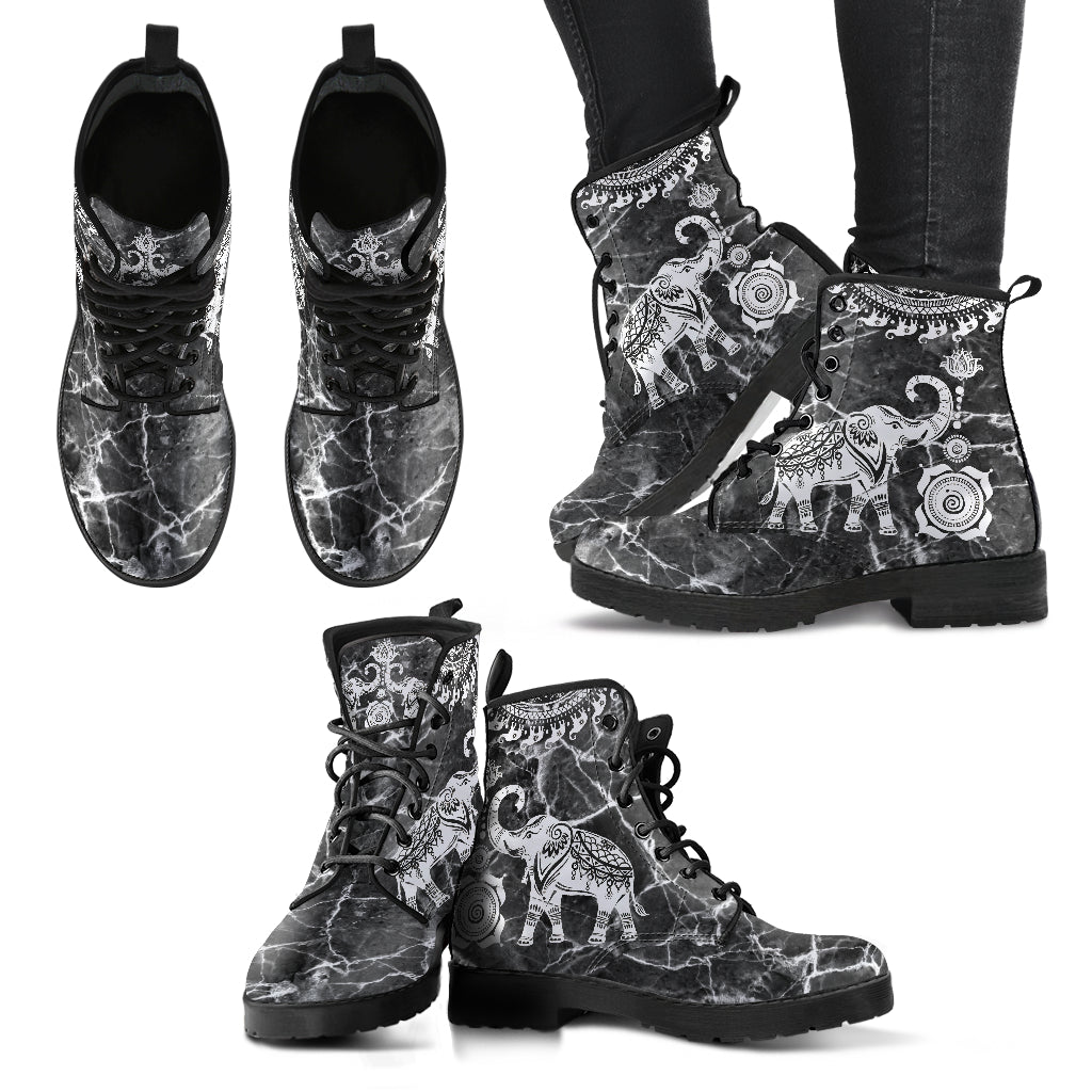 Elephant Marble Boots | woodation.myshopify.com