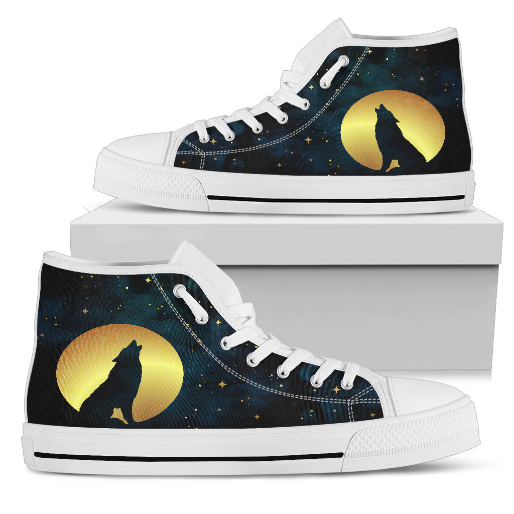 Wolf Love High-Top Shoes | woodation.myshopify.com