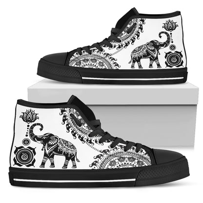 Good Fortune Elephant High-Top Shoes