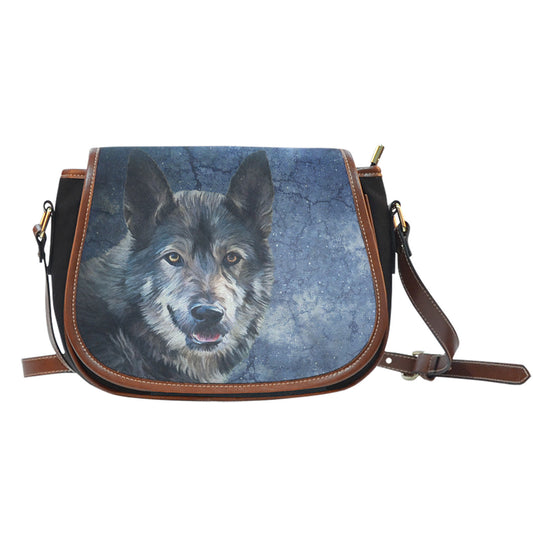 Wild Wolf Saddle Bag | woodation.myshopify.com