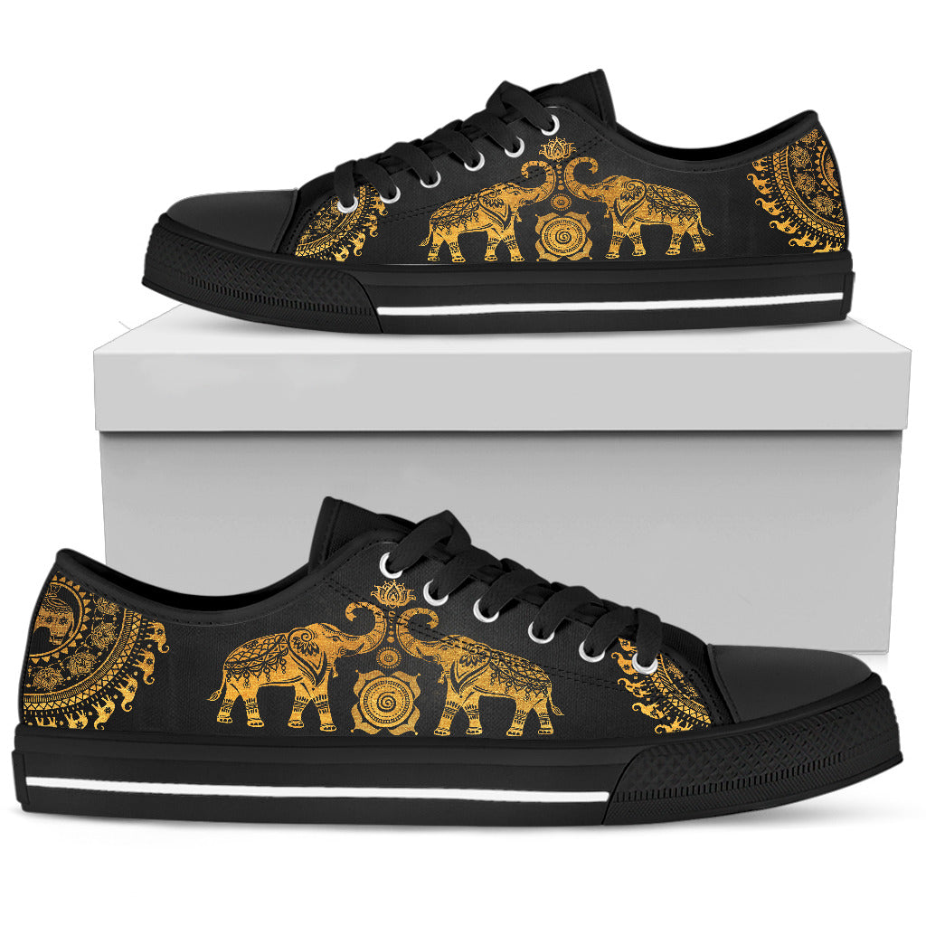 Golden Mandala Shoes | woodation.myshopify.com