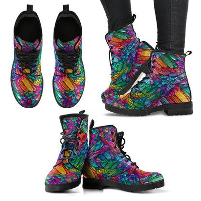Bohemian Feather Boots | woodation.myshopify.com