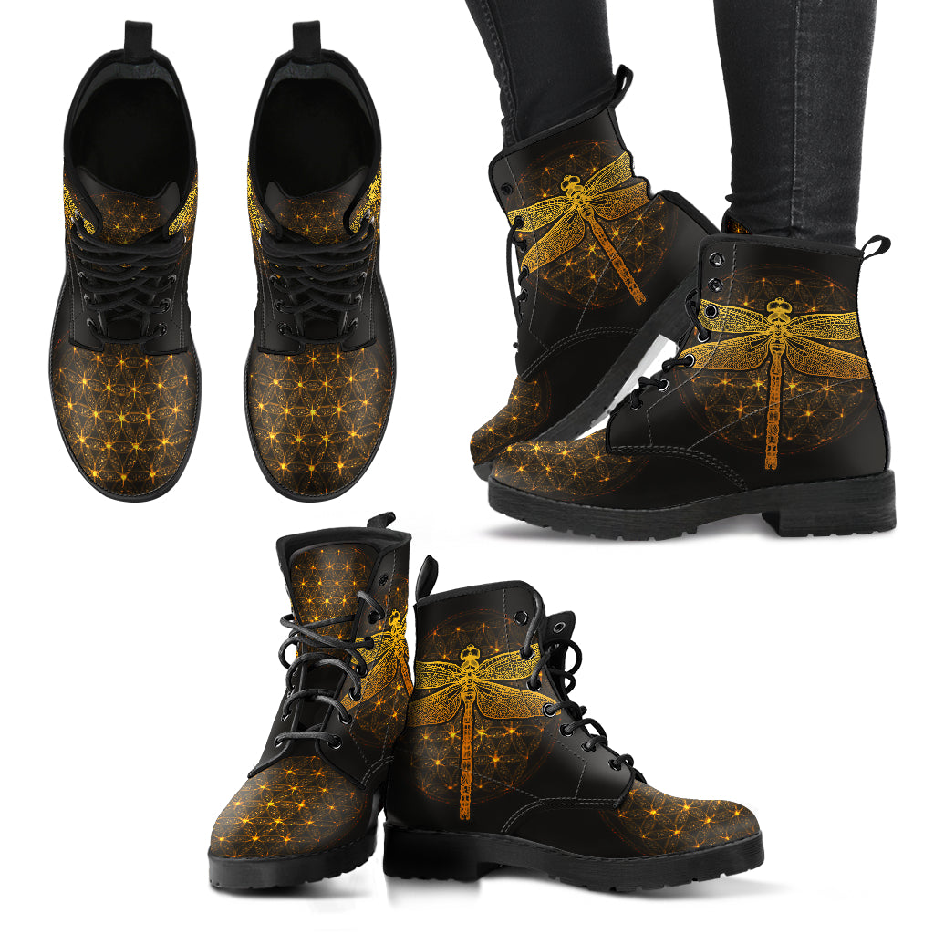 Spiritual Dragonfly Boots | woodation.myshopify.com