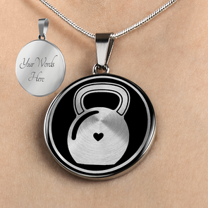 Personalized Kettlebell Necklace