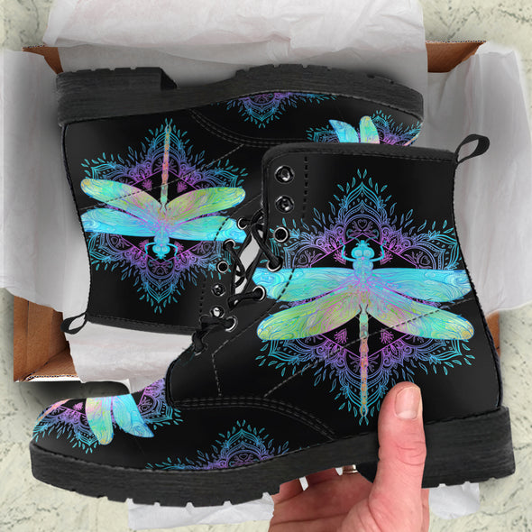 Dragonfly Mandala Boots | woodation.myshopify.com