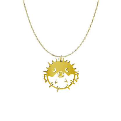 Personalized Puffer Fish Necklace