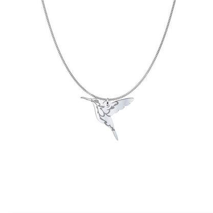 Silver Hummingbird Necklace