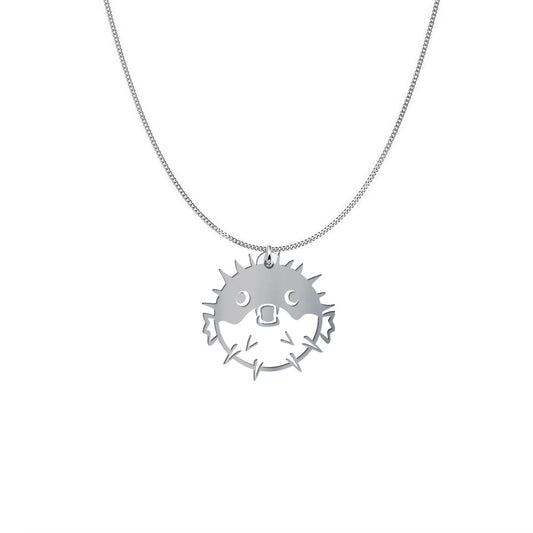Personalized Puffer Fish Necklace