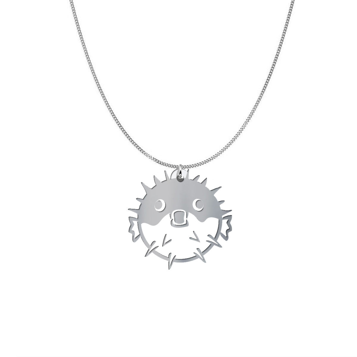 Personalized Puffer Fish Necklace