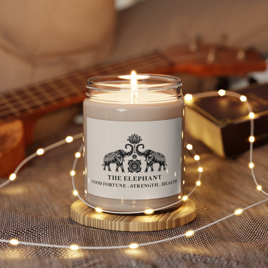 Elephant Mandala Scented Candle