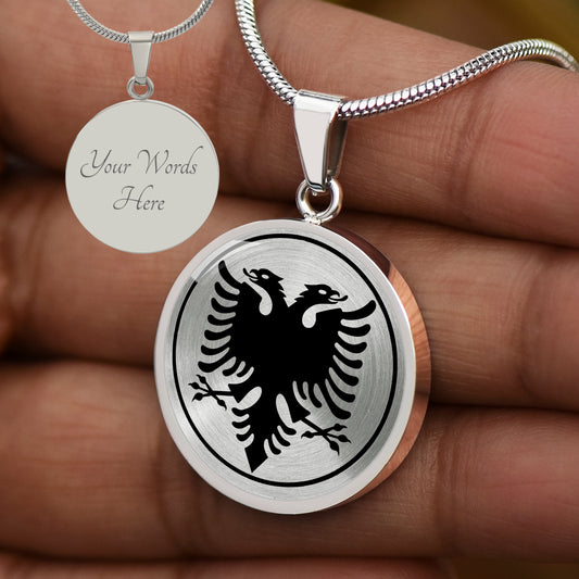 Custom Albanian Eagle Necklace
