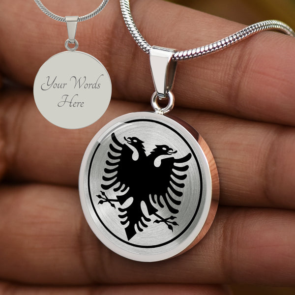 Albanian Eagle Necklaces for Men or Women Gold Color – Albanian Webshop