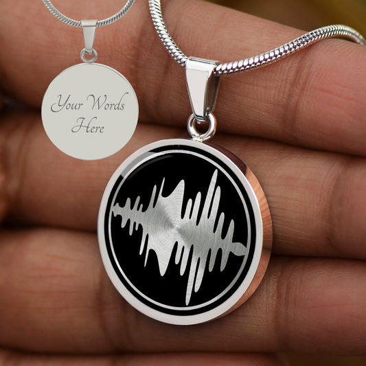 Custom Audio Wave Necklace