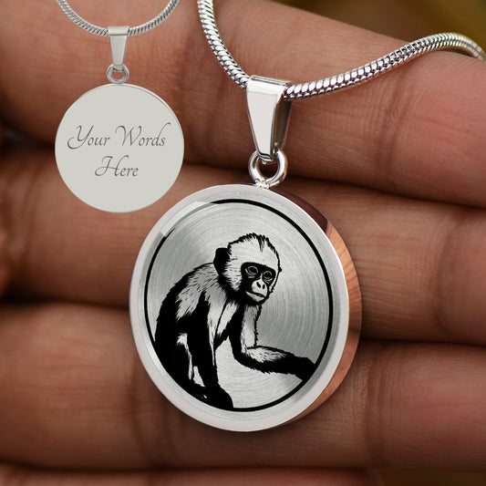 Custom Capuchin Monkey Necklace