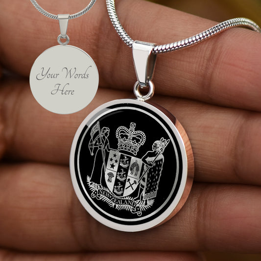 Custom New Zealand Emblem Necklace