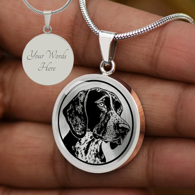 Personalized German Shorthaired Pointer Necklace