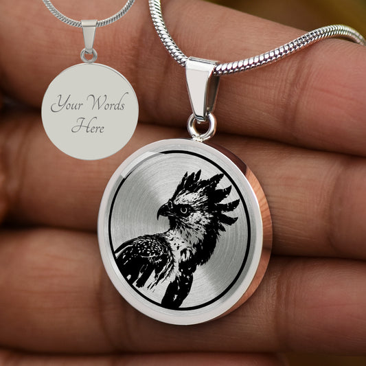 Personalized Harpy Eagle Necklace