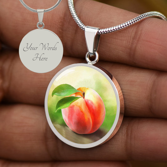 Custom Peach Necklace