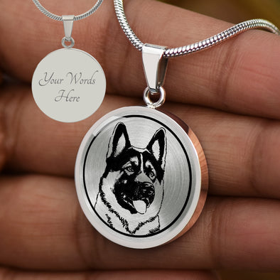 Personalized Akita Necklace