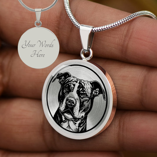 Personalized Staffordshire Bull Terrier Necklace