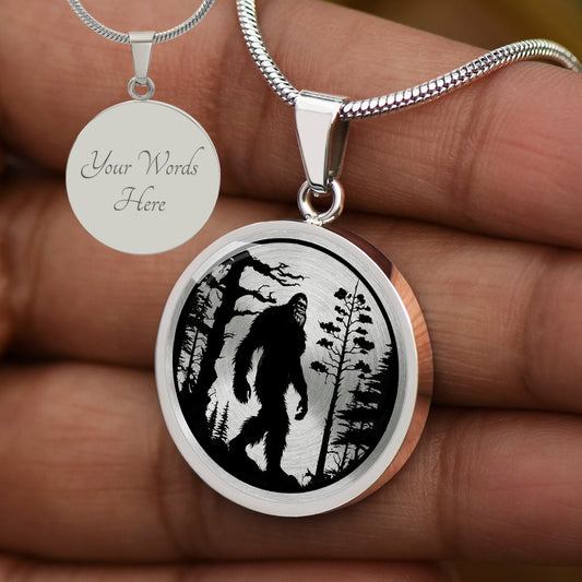 Personalized Big Foot Necklace