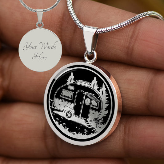 Personalized Camper RV Necklace