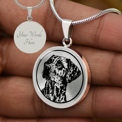 Personalized Catahoula Leopard Dog Necklace