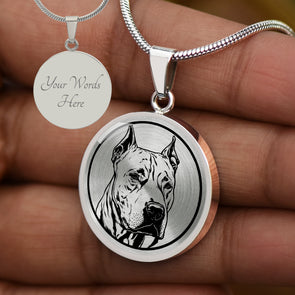 Personalized Dogo Argentino Necklace