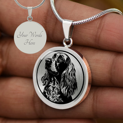 Personalized English Cocker Spaniel Necklace