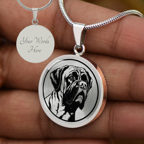 Personalized English Mastiff Necklace