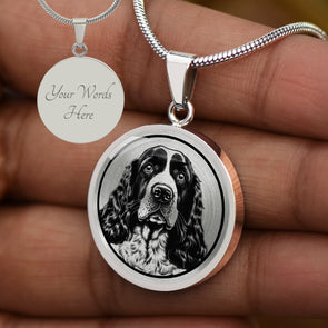 Personalized English Springer Spaniel Necklace