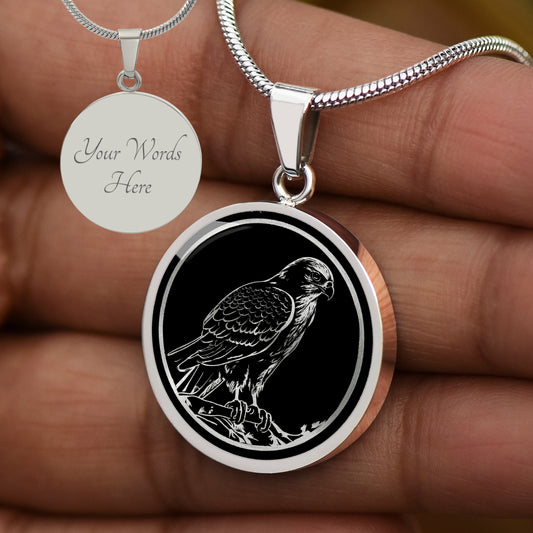 Personalized Falcon Necklace