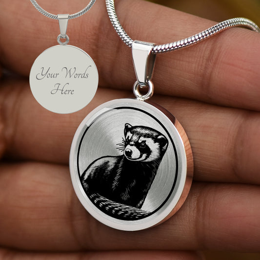 Personalized Ferret Necklace