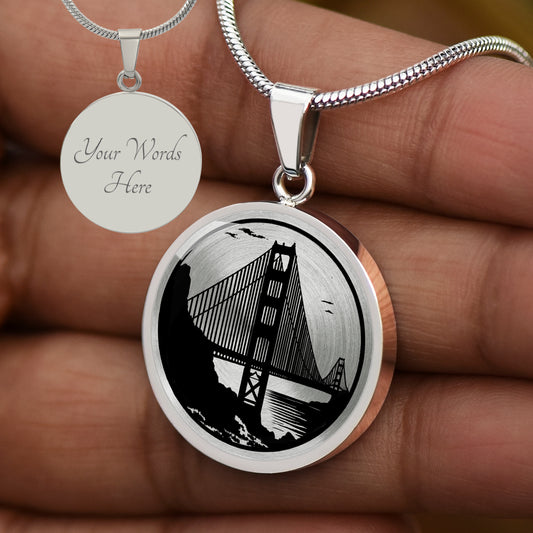 Personalized Golden Gate Necklace
