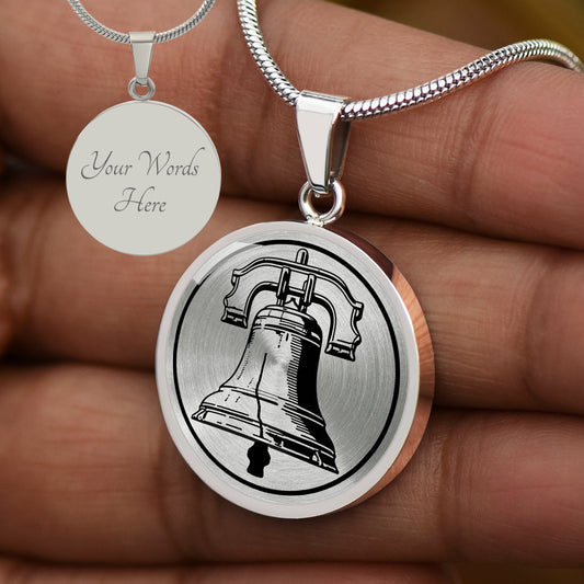 Personalized Liberty Bell Necklace