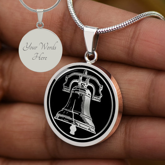 Personalized Liberty Bell Necklace