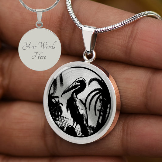 Personalized Pelican Necklace